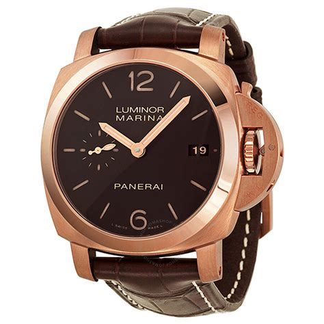 panerai rose gold luminor marina automatic|panerai luminor marina dial.